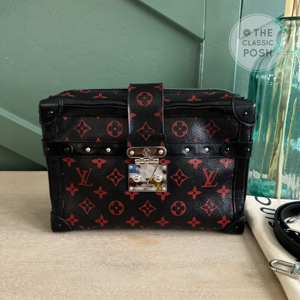 EUC Louis Vuitton Infrarouge Soft Trunk Clutch Bag GM Crossbody Shoulder - Picture 14 of 14
